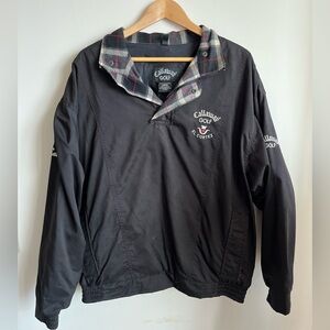 Callaway Golf Nylon Quarter Button Windbreaker Jacket